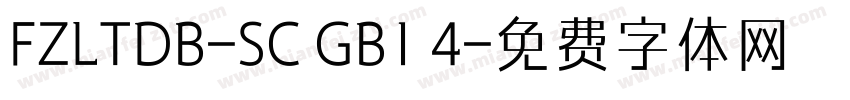 FZLTDB-SC GB1 4字体转换